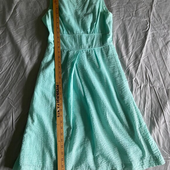 Turquoise J. Crew Sundress Size 2 Breakfast at Tiffany's, Old Money, Feminine - Picture 6 of 10